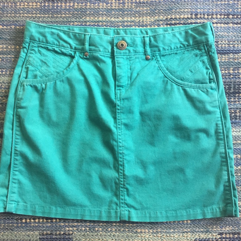 Athleta Kaleidoscope Skirt Teal Twill 6